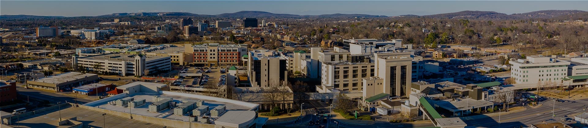 Aerial view of city